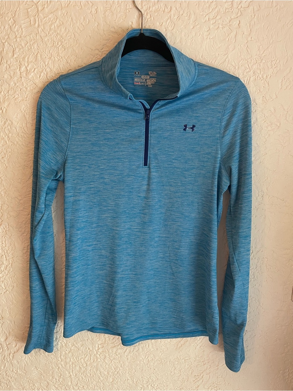 Under Armour Aqua Blue Heathered Performance Top